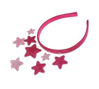 Hemobllo fascia pentagramma copricapo stella Prodotti del Memorial Day Accessori che illuminano buio accessori capodanno fascia di capodanno plastica rosso