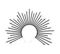 Hemobllo Fascia per Capelli Corona Luminescente in Materiale Plastico Selezionato Fascia per Capelli da Dea Copricapo Femminile Adatta per Halloween Balli e Concorsi Leggero e Comodo da Ind