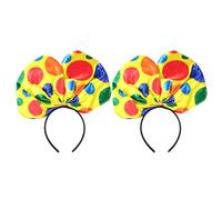 Hemobllo Fascia per Chioma Fiocco Grande da Clown Non Tessuto 2 Pezzi Accessori per Cosplay e Articoli per Feste di Compleanno Bambina e Ragazza