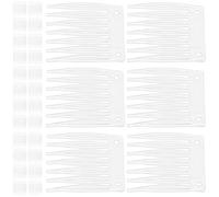 Hemobllo Fermagli per Cuffie per Parrucche in Plastica Bianca Set da 50 Pezzi Clip Pratiche e Resistenti per Accessori Parrucca Facili da Installare e Rimuovere per Uso Prolungato