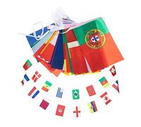 Hemobllo Festone Decorativo Con Bandierine Di Paesi Poliestere Per Eventi Sportivi e Feste Ghirlanda Colorata Per La Coppa Del Mondo Di Calcio e Decorazioni Per Bar e Ristoranti