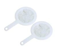 Hemobllo Filtro per Lavello Cucina 2 Pezzi Rete Ultra Fine 400 Mesh in Pp e Chinlon Resistente e Non Deformabile per Filtrare Succhi e Alimenti
