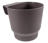 Hemobllo fioriera sospesa pianta ringhiera di Grandi Dimensioni pentola succulento vasi Fuori Vaso da Balcone vasi sospesi da Giardino Vaso da Fiori da Appendere alla Parete plastica Grigio