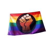 Hemobllo Fist Pattern per Diritti Lgbt Resistente Sbiadimento Leggera e Facile da Appendere per e Manifestazioni Lesbiche
