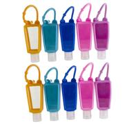 Hemobllo Flacone Di Lozione Per Le Mani in Silicone Set Da 10 Pezzi Da 30ml Erogatore Portatile Antigoccia Per Viaggio Uso Domestico Gancio Per Borsa Zaino Valigetta