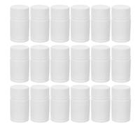 Hemobllo Flaconi per Medicinali Ricaricabili in Hdpe 20 Ml 24 Pezzi Tappi Sigillati Contenitori per Pillole da Tasca Utili per Kit Medicine Viaggio e Organizzazione Farmaci