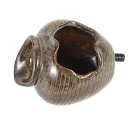 Hemobllo Fontana Sputacchiera per Stagno da Giardino Fontana d'Acqua da Esterno in Ceramica Unica Design Adatto Ai Pesci Filtrazione Integrata Elegante