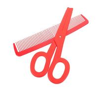 Hemobllo Forbici di Plastica Sovradimensionate e Pettine Gigante da Clown Rosso per Spettacoli Teatrali Indoor Design Unico e visibilità sotto Luci Teatrali