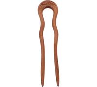 Hemobllo Forcine per Capelli in Legno di Pesco Forma di U Accessori per Capelli Vintage in Stile Cinese Retrò Torsione Francese per Donne e Ragazze per Chignon e Acconciature Lunghe