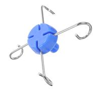 Hemobllo Ganci per Supporto Infusione in Acciaio Inossidabile e Plastica, Facile Installazione e Utilizzo, Adatti per Rack Verticale Foro da 13mm, per Ospedali e Cliniche