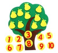 Hemobllo Giocattolo Educativo Albero di Pere in Non Apprendimento Aritmetico Riutilizzabile per Bambino Bambina Giochi Cognitivi di Numeri per Scuola Dell'infanzia e Primarie
