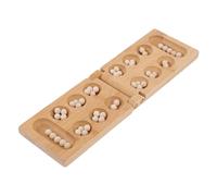 Hemobllo Gioco da Tavolo Mancala in Bambù Naturale Gioco Rompicapo Educativo per Famiglie Portatile per Feste e Viaggi per Ragazzi e Ragazze