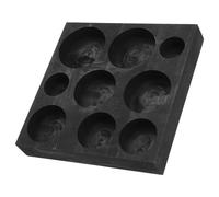 Hemobllo Graphite Mold ad Alta qualità per Fusione Metalli Stampi Multi-cavità per Getti Oro Argento Rame Crogiolo Termostabile per Fusione e Produzione