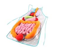 Hemobllo Grembiule Anatomia Corpo con Organi Rimovibili per Educazione Prescolare Apprendimento Interattivo Polyester