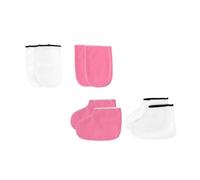 Hemobllo Guanti Per Manicure Spa e Copripiedi Cera Calda, Trattamento Unghie, 2 Set Taglia Unica, Cura Mani e Piedi, Strumento Bellezza Per Uso Domestico e Regali