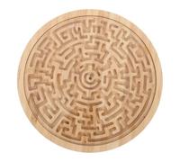 Hemobllo in Legno Rotondo per Puzzle con Perline e Palline Educativo Portatile per Sviluppo e Cooperazione
