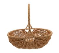 Hemobllo in Rattan Sintetico Portatile Leggero e Resistente per Pane Frutta e Organizer per e - Colore Marrone