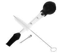 Hemobllo Iniettore per Carne in e Silicone Siringa per Marinatura Barbecue Ergonomico e Facile da Pulire Adatto per Tacchino Maiale e Manzo Resistente e per Lavastoviglie