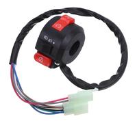 Hemobllo Interruttore Accensione Moto Atv con Tasto Motore Off e Controllo Fari High Low Resistente alle Intemperie per Dirt Bike e Scooter Off-road