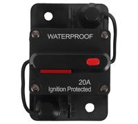 Hemobllo Interruttore Automatico 20A 12V-36V Ripristinabile Portafusibile per Sistemi Audio Autoradio e Impianti Elettrici di Barche e Camper