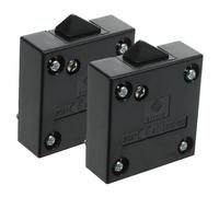 Hemobllo Interruttore Automatico Nero Controllo Automatico in Abs e Rame e Facile Installazione 2 Pezzi per Luci da Armadio per Porte e Finestre