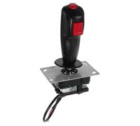 Hemobllo Joystick Sostitutivo per Macchine da Circuito Micro Switch e Controllo Preciso, Materiale Plastico e Ferro, Design Unico per Giochi di Simulazione