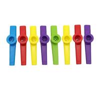 Hemobllo Kazoo Strumento Musicale 8 Pezzi in Plastico per Bambini, Semplice da Suonare senza Teoria Musicale, per Attività All'aperto e Divertimento Educativo Colore Casuale