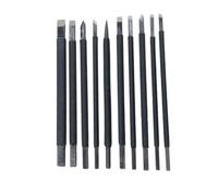 Hemobllo Kit 10 Pezzi Coltelli da Incisione in Acciaio Tungsteno, Strumenti per Intaglio Pietra, Lama Affilata e Facile da Controllare, per Uso Artigianale Quotidiano
