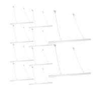 Hemobllo Kit 10 Set Appendini da Parete in Ferro con Ganci Adesivi e Catena 28cm per Appendere Striscioni e Opere D'arte con Uso Versatile e Display Efficiente