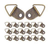 Hemobllo Kit 200 Pezzi Ganci Triangolari per Appendere Quadri in Ferro, Ganci per Cornici a Muro Foro Singolo, Accessori per Appendiabiti da Parete per Casa, Ufficio e Galleria, Supporto