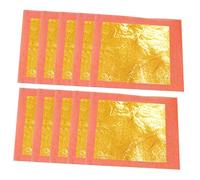 Hemobllo Kit 24K per Decorazioni Fai da Te 10 Fogli Doratura Artigianale Leggera e Facile da per Pittura e Lavori