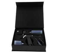 Hemobllo Kit Aerografo per Pittura Professionale Pressione Stabile, Facile da Pulire, in Alluminio e Plastica, per Decorazione Torte e Modellismo