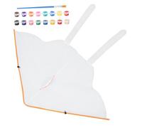 Hemobllo Kit Aquilone Fai da Te con Colori Acrilici Vivaci e Pennello per Creativi e Divertimento all Aperto Colore Casuale Colore Casuale