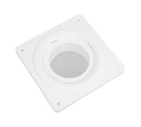 Hemobllo Kit Connettore Sfiato Asciugatrice in Plastica, Piastra da Parete Bianca con Guarnizione e Tubo Flessibile 4 Pollici, Facile Installazione