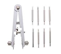 Hemobllo Kit di Riparazione Orologio con Pinze per Rimozione Barre Molla Perno e Strumenti per Bracciali Realizzato in Lega di Acciaio Solida e Durevole Compatto e Leggero per Uso