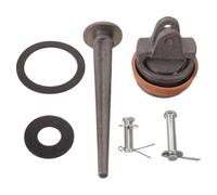 Hemobllo Kit Riparazione Pompa Manuale in Acciaio al Carbonio | Guarnizioni e Valvole di Ricambio, Manutenzione Semplice, per Pozzi Rurali e Aree Verdi, Colore Argento