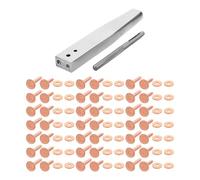 Hemobllo Kit Rivetti in Rame per Lavorazione Cuoio Utensile Preciso | Scarpe e Cinture, per Borse e Accessori Fai, Fissaggio Facile, Misura 1, 40x1, 00x0, 33cm