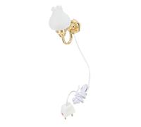 Hemobllo Lampada da Parete a LED Miniatura a Tulipano per Casa delle Bambole Applique Decorativa 5V Filo Illuminazione Realistica per Mini Case Camera da Letto e Spogliatoio