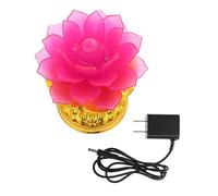 Hemobllo Lampada LED Buddha a Forma di Loto che Cambia Colore, Decorazione Luminosa da Tavolo per Uso Votivo e Arredamento Casa, Ornamento Plastico Resistente per Tempio e Meditazione