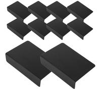 Hemobllo Lavagnette Segnaposto in Pvc Nero 10 Pezzi, Lavagna Cancellabile Leggera e Riutilizzabile per Buffet e Feste, Dimensioni Mini da Tavolo