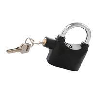 Hemobllo Lucchetto Antiruggine con Sirena per Veicoli a Due Ruote in Lega di Alluminio Nero, Blocco Antifurto per Freno a Disco, Sicurezza Esterna per Scooter e Veicoli Elettrici