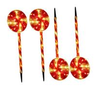 Hemobllo Luce Solare da Esterno LED Rossa Lampada Solare per Esterni Decorativa per Cortili Prati e Spazi Aperti Si Carica al Sole Durante Il Giorno e Si Illumina di Notte