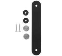 Hemobllo Maniglia in Cuoio Nero per Credenza da Cucina e Cassettiera, Design Moderno e Semplice, Praticità e Durata, Distanza Fori 96mm, per Mobili Guardaroba