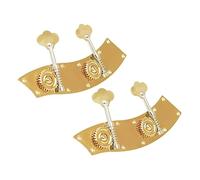 Hemobllo Manopola Per Basso in Metallo Dorato 2pz Accessorio Per Accordatura Basso, Compatibile Strumenti a Corda, Set Da 2 Pezzi