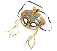 Hemobllo Maschera Decorativa di Halloween Egiziana Testa di Cobra, Accessorio per Cosplay da Festa a Metà Viso, Maschera per Costume Donna per Halloween, Carnevale e Feste All’aperto