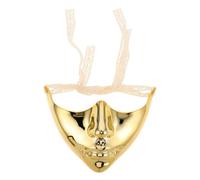 Hemobllo Maschera Mezza Faccia Oro in Plastica Elegante e Vintage per Donne Adulti, Riutilizzabile e Facile da Indossare per Cosplay e Balli in Maschera Veneziani