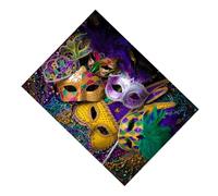 Hemobllo Maschera Pattern Background Cloth Per Decorazione Scene Di Feste Di Carnevale Per Fotografie e Festività Materiale Resistente e Duraturo