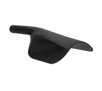 Hemobllo Maschera Protettiva per Viso da Barbiere Impugnatura Protezione per Lacca e Tintura Chioma Scudo Anti-Spruzzi in Plastica Nera per Salone e Uso Domestico