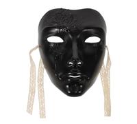 Hemobllo Maschera Steampunk da Uomo in Plastica Nera, Leggera e Confortevole, Maschera a Tutto Volto Stile Cyborg per Feste e Balli di Carnevale