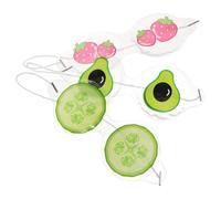 Hemobllo Maschere per Occhi Raffreddanti per Bambini 3 Pezzi in Pvc, Leggero e Decorativo, senza Lasciare Segni, per Famiglie e Viaggi Stili multipli
